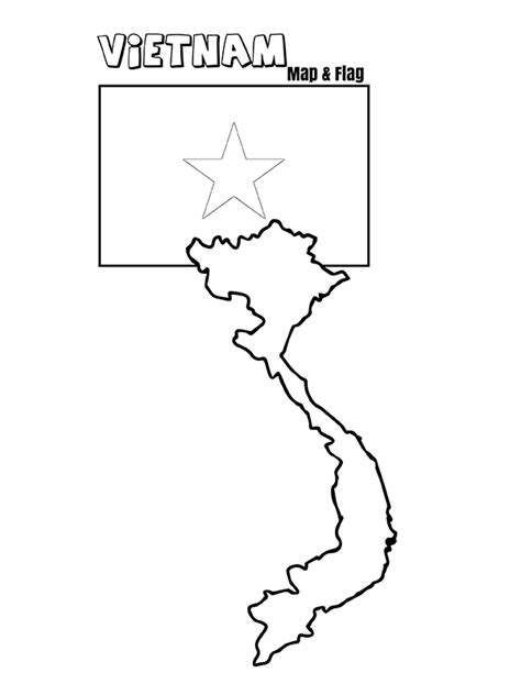 map of vietnam coloring page